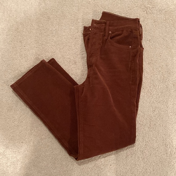 Mother High Rise Ankle Straight Leg Corduroy Pant - Picture 5 of 8